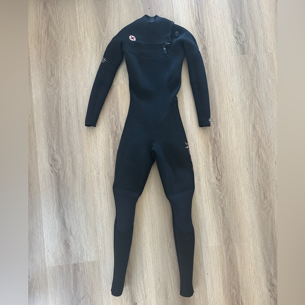 SISSTREVOLUTION 7 SEAS 4/3 CHEST ZIP FULL WETSUIT BLACK - SIZE 2
